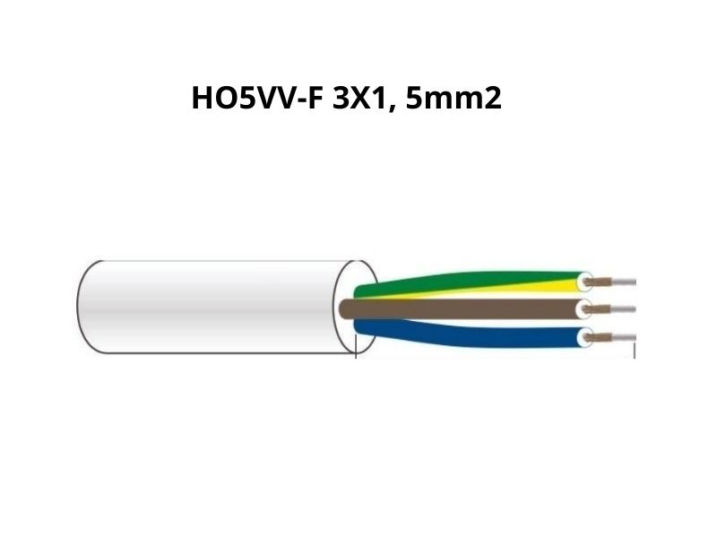 PRENOSNA PRIKLJ. JEDNOSTRUKA H05VV-F 3G1,5mm2 20m CRNA