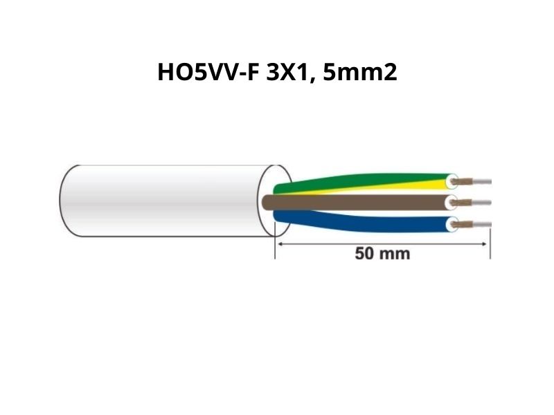 PRIKLJUČNI KABAL 3x1.5mm PP/J 1.5 met. M-T