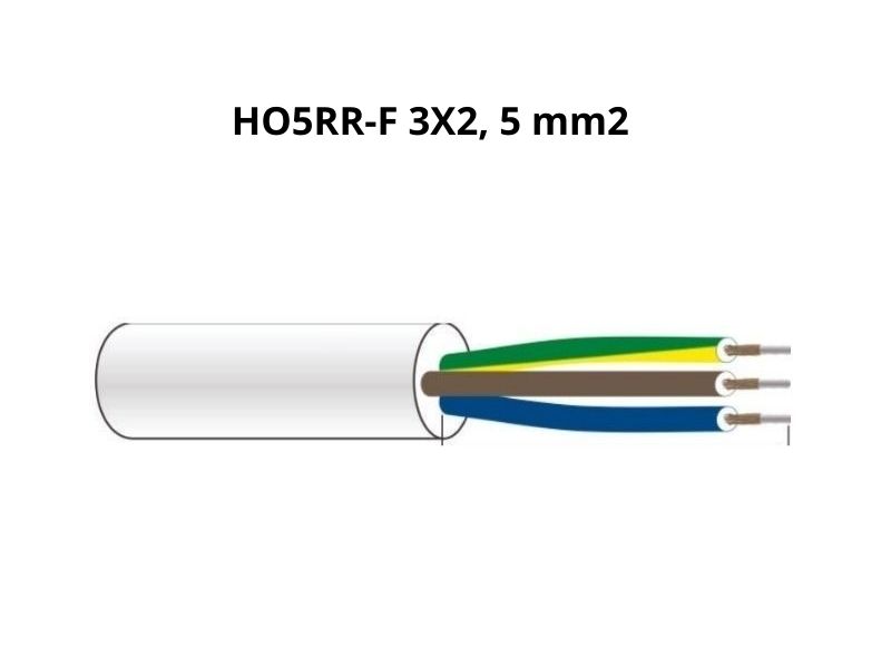 KABLOVSKA MOTALICA MAK-034A H05RR-F 3G2.5 50met 4x250V~ PVC