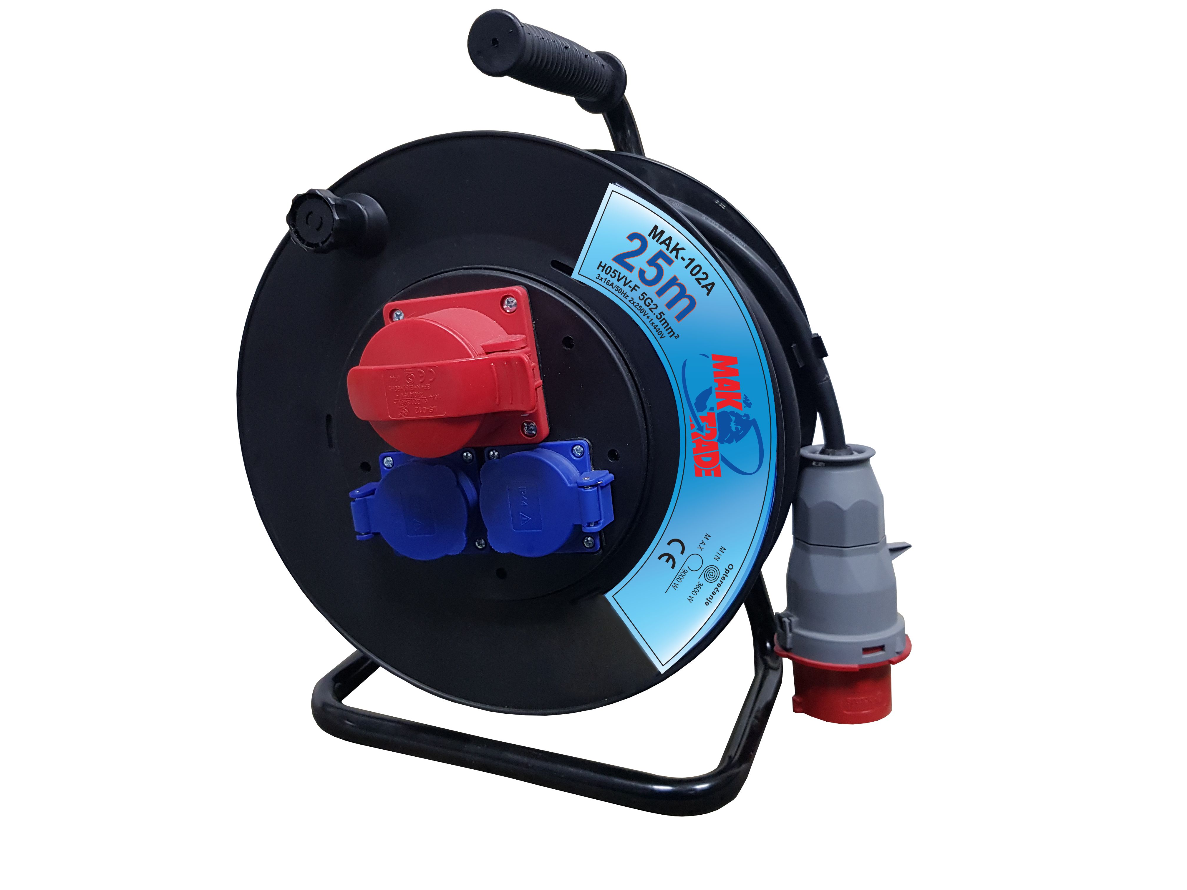 KABLOVSKA MOTALICA MAK-102A H05RR-F 5G2.5 25met 2x250V+1x440V~ PVC