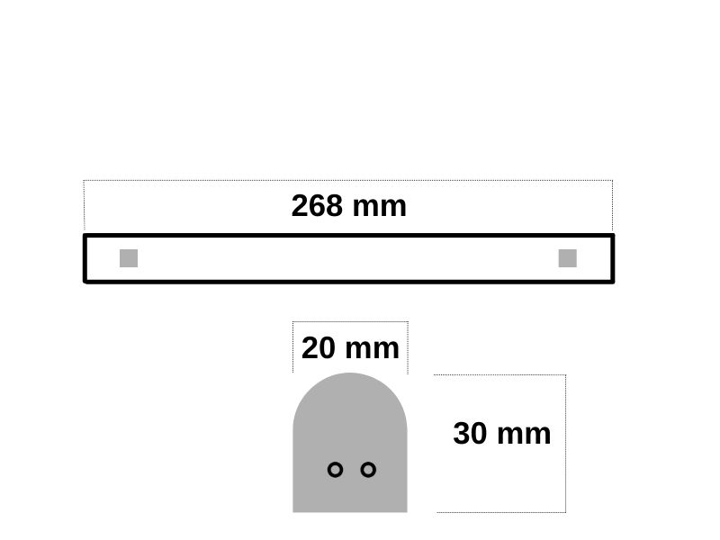 LAMPA STRELA SOLED  4W 4000K 320lm 268mm GRL4231-4