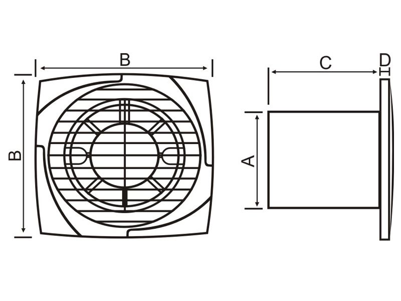 VENTILATOR KUPATILSKI MTG A100-PPK