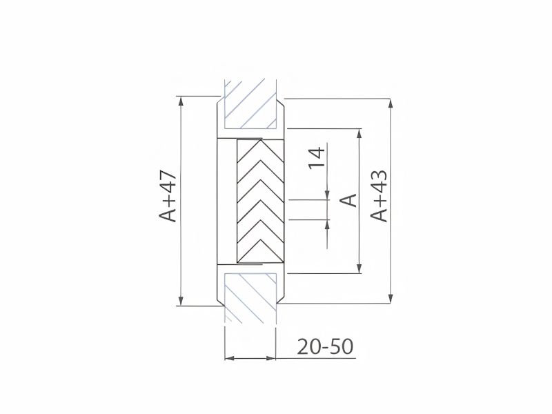 VENTILACIONA REŠETKA PRESTRUJNA AL 400X200 MTG